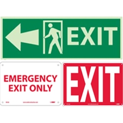 Fire and Exit Signs