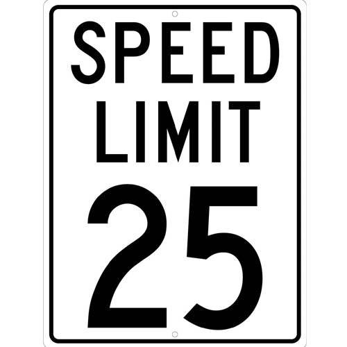 Speed Limit 25 Sign (TM21K)