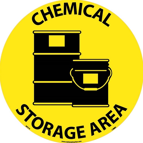 Chemical Storage Area Walk On Floor Sign (WFS19)