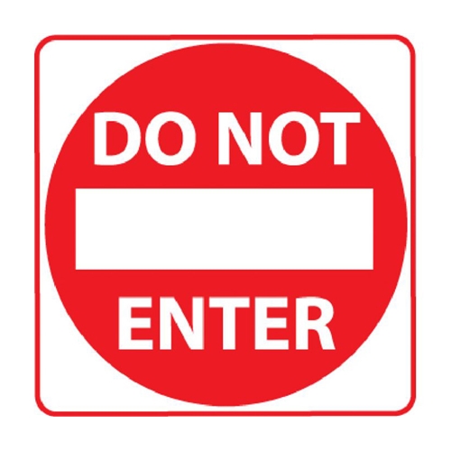 Do Not Enter Sign (TM132K)