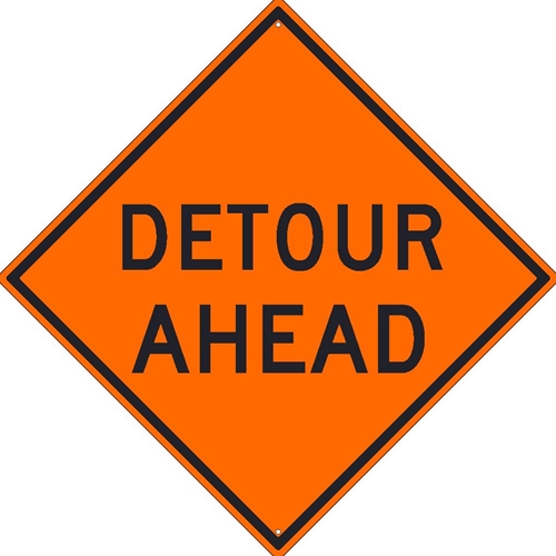 Detour Ahead Sign (TM176K)
