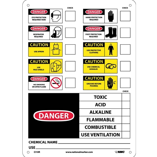 Chemical Id Label (CI10R)