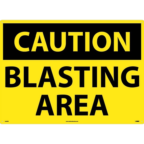 Large Format Caution Blasting Area Sign (C663RD)