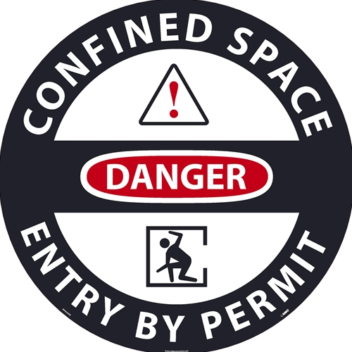 Danger Confined Space Entry By Permit (WF0636SW)