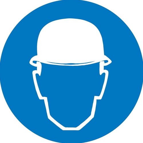 Wear Head Protection Iso Label (ISO203AP)
