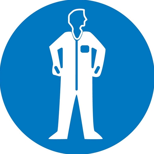 Click here to view larger image Wear Protective Clothing Iso Label (ISO209AP)