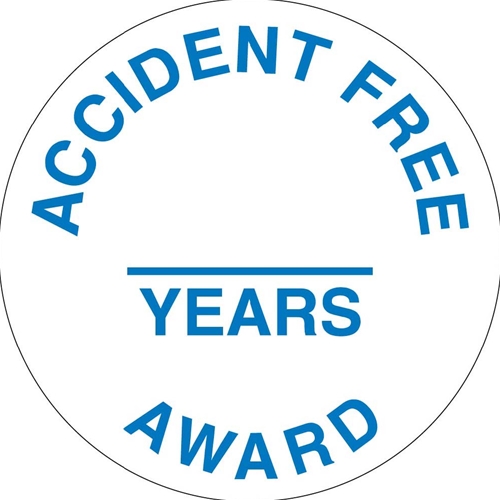 Accident Free & Years Award Hart Hat Emblem (HH111)