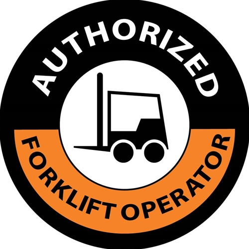 Authorized Forklift Operator Label (HH63)
