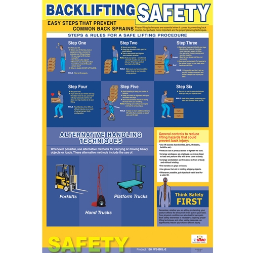 Back Lifting Safety Poster (PST001)