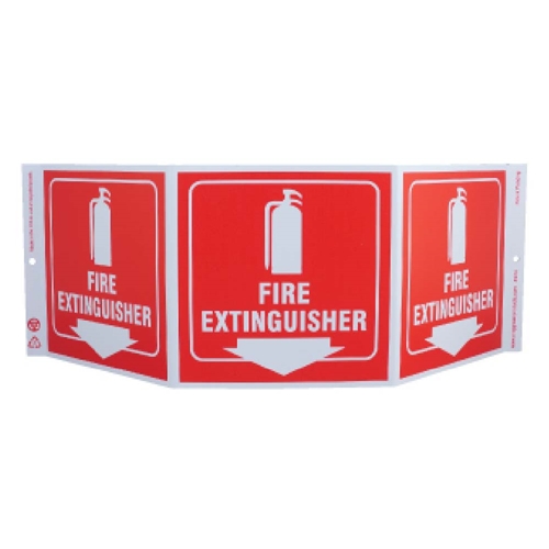 Green Work Fire Extinguisher Sign (GW3052)