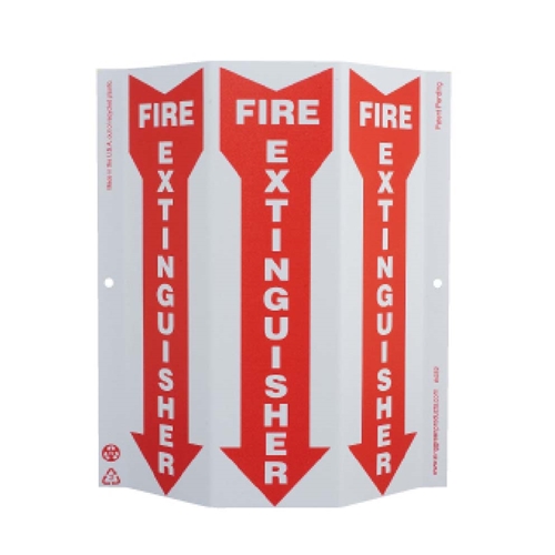 Green Work Fire Extinguisher Sign (GW4052)
