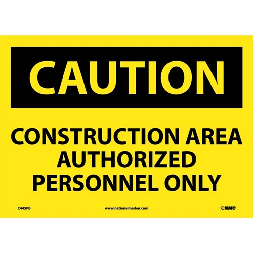 Caution Construction Area Sign (C445PB)