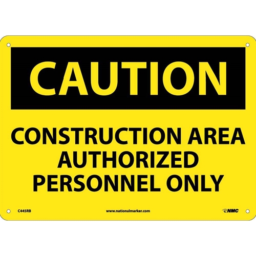Caution Construction Area Sign (C445RB)