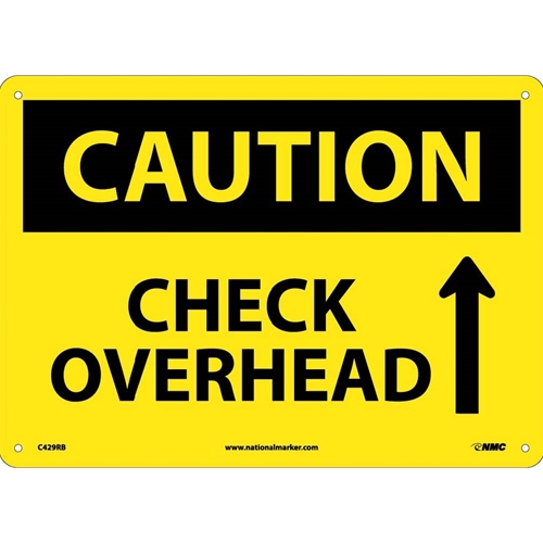 Caution Check Overhead Sign (C429RB)