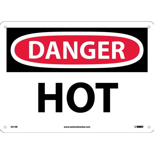 Click here to view larger image Danger Hot Sign (D51EB)