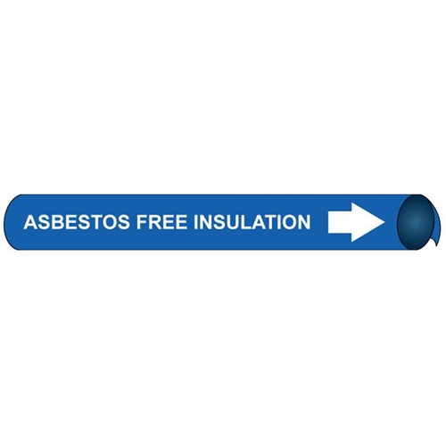 Asbestos Free Precoiled/Strap-On Pipe Marker (A4006)