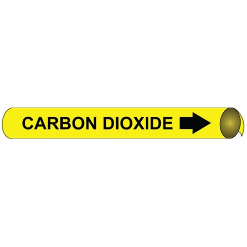 Carbon Dioxide Precoiled/Strap-On Pipe Marker (A4011)