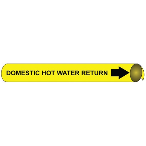 Domestic Cold Water Supply Precoiled/Strap-On Pipe Marker (A4037)