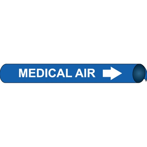 Click here to view larger image Medical Air Precoiled/Strap-On Pipe Marker (C4071)