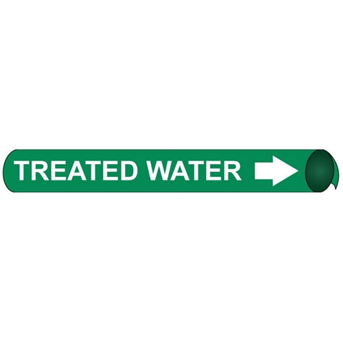 Click here to view larger image Treated Water Precoiled/Strap-On Pipe Marker (G4106)