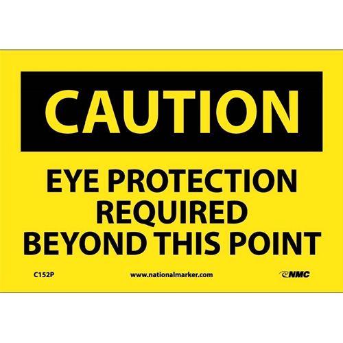 Click here to view larger image Caution Ear Protection Required Beyond This Point Sign (C152P)