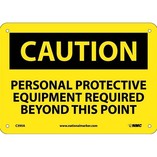 Caution Ppe Safety Sign (C395A)