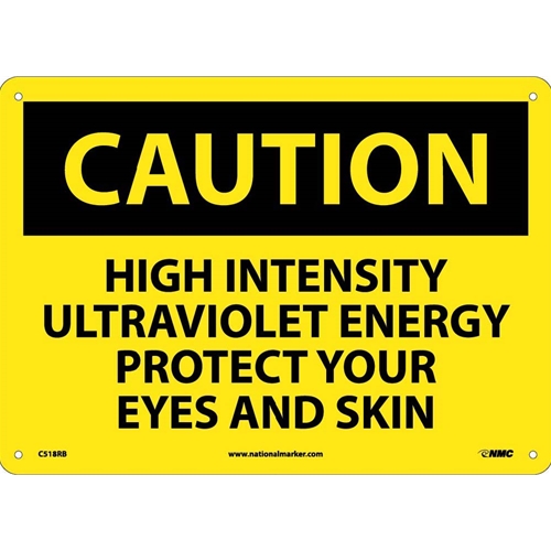 Click here to view larger image Caution Eye Skin Protection Sign (C518RB)