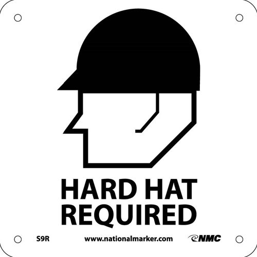 Click here to view larger image Hard Hat Required Sign (S9R)