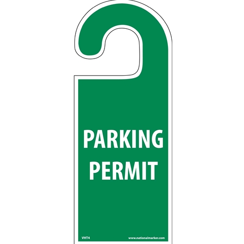 Click here to view larger image Vehicle Hang Tag Parking Permit Tag (VHT4)