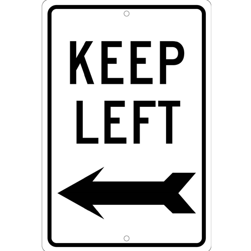 Keep Left Sign (TM28K)