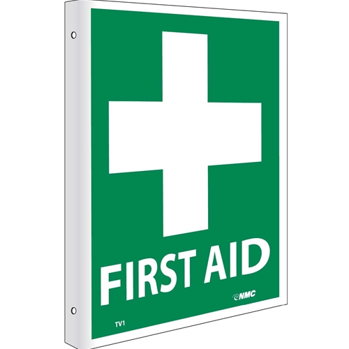 2-View First Aid Sign (TV1)