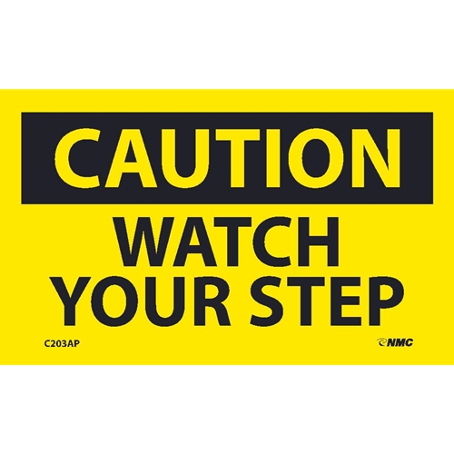 Caution Watch Your Step Label (C203AP)