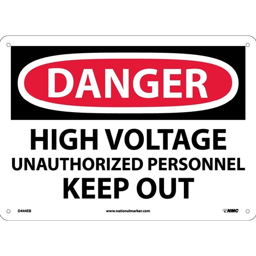 Click here to view larger image Danger High Voltage Sign (D444EB)