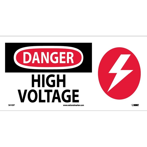 Click here to view larger image Danger High Voltage Sign (SA105P)
