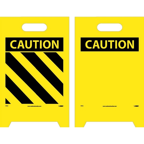 Caution Double-Sided Floor Sign (FS15)