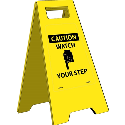 Caution Watch Your Step Heavy Duty Floor Stand (HDFS213)