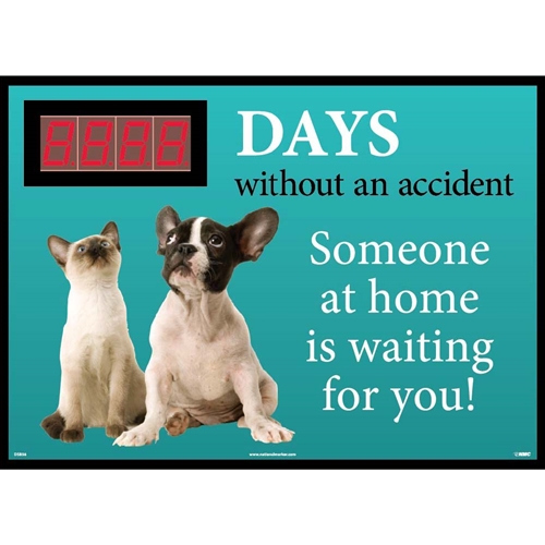 Days Without An Accident Someone At Home Is Waiting For You! Scoreboard (DSB56)
