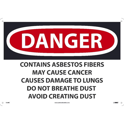 Click here to view larger image Danger Asbestos May Cause Cancer Sign (D24RC)