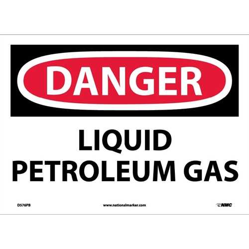 Danger Liquid Petroleum Gas Sign (D576PB)