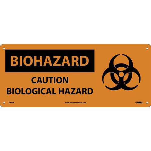 Biohazard Caution Biological Hazard Sign (SA52R)