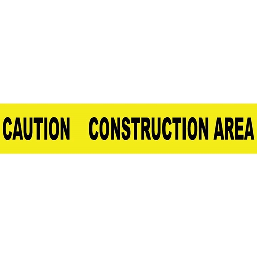 Click here to view larger image Caution Construction Area 2 Mil Printed Barrier Tape (PT3-2ML)