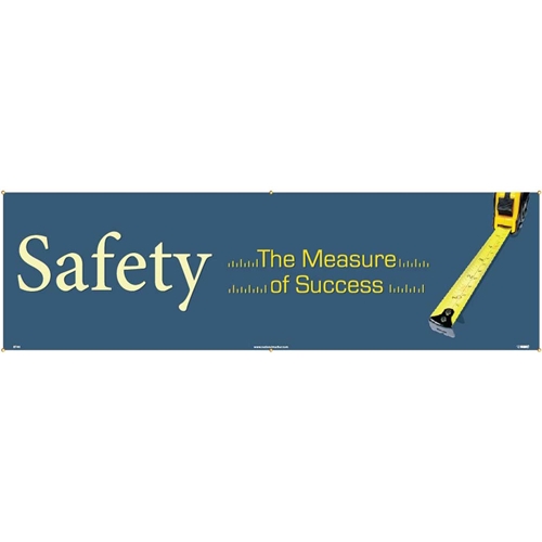 Click here to view larger image Safety The Measure Of Success Banner (BT46)