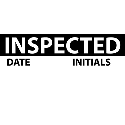 Click here to view larger image Inspected Date Initials Label (INL7)