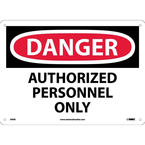 Danger Authorized Personnel Only Sign (D9AB)