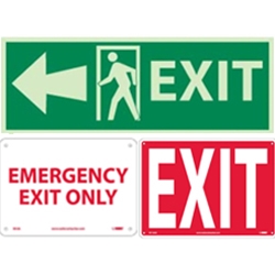Fire and Exit Signs
