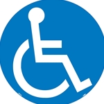 Handicapped Symbol Walk On Floor Sign (WFS26)