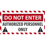 Do Not Enter Authorized Personnel Only (WF01SW)