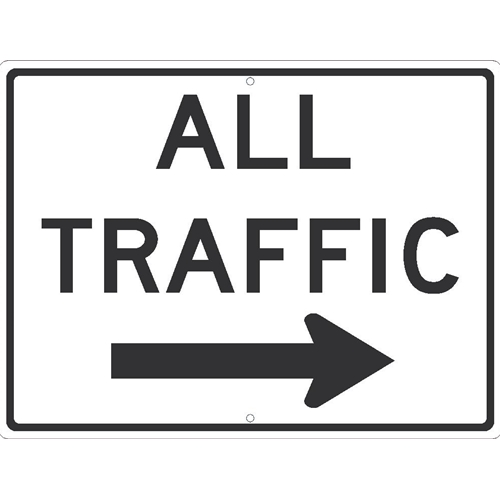 All Traffic Arrow Right Sign (TM536K)