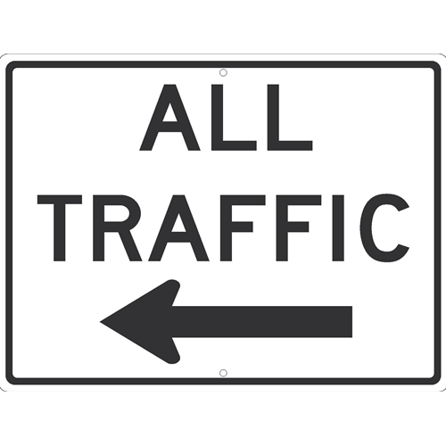All Traffic Arrow Left Sign (TM546J)