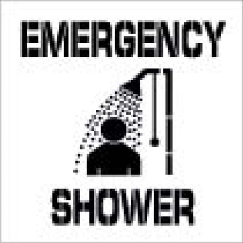 Emergency Shower Plant Marking Stencil (PMS208)